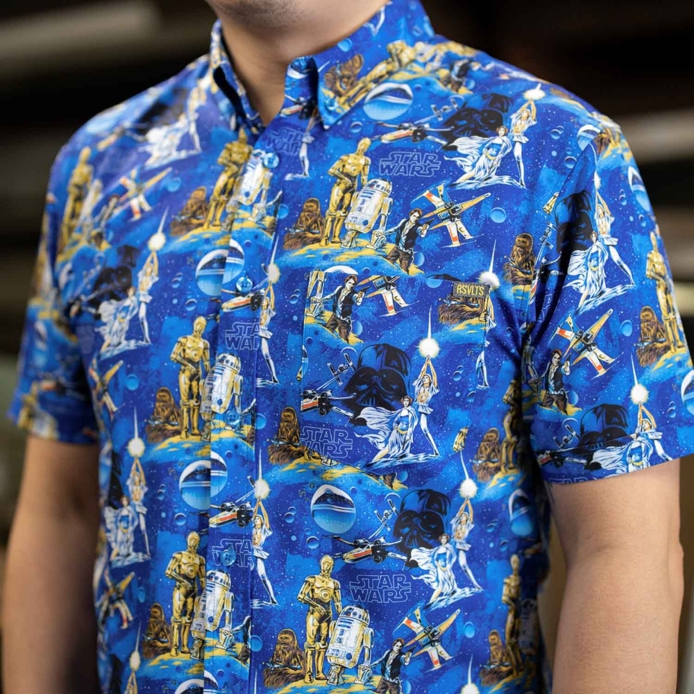 RSVLTS  Star Wars™ "LUKE SLEEPWALKER" button down shirt